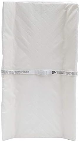 Delta Children nursery changing pad showing waterproof wipe clean vinyl surface
