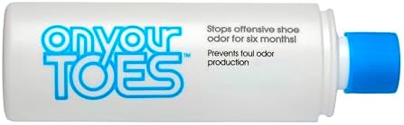 Three pack of On Your Toes medicated foot powder for long lasting shoe freshness.
