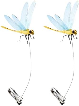 Dragonfly Wingman clip on natural fly deterrent front view on hat