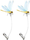 Dragonfly Wingman clip on natural fly deterrent front view on hat