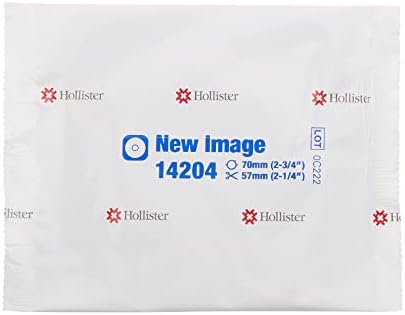 Hollister cut to fit ostomy wafer with adhesive tape border and floating flange