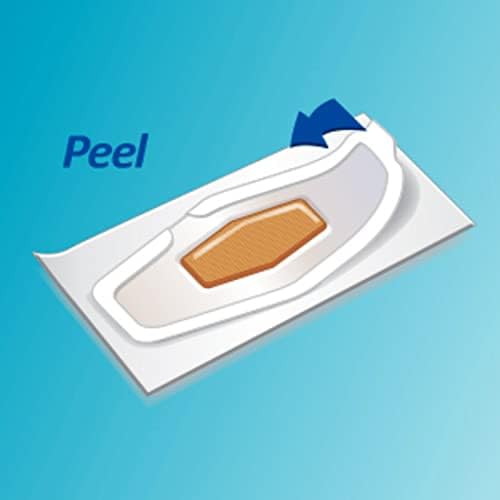 Authentic USA imported Nexcare waterproof bandages box with latex-free label.