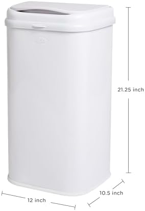Side view of white Ubbi adult diaper disposal unit