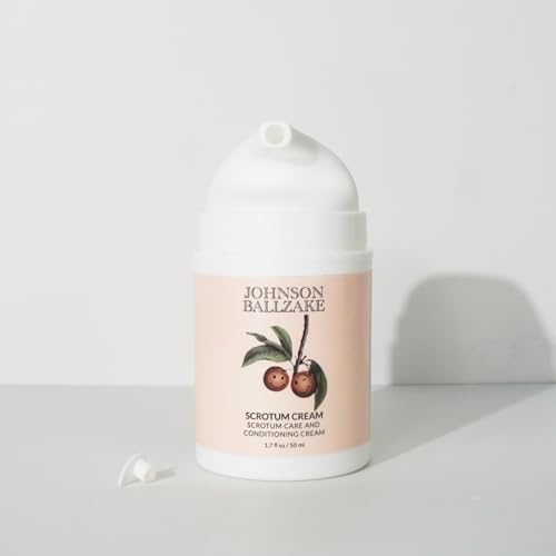 Side view of male intimate itch relief moisturizer highlighting the fast-absorbing formula.