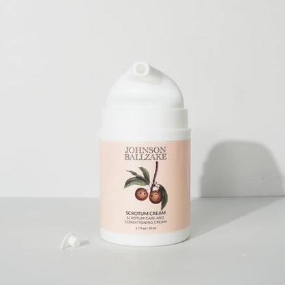 Side view of male intimate itch relief moisturizer highlighting the fast-absorbing formula.