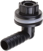 WOURRD 90 degree bulkhead fitting with silicone gasket for aquarium drainage systems