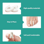 Welnove breathable toe separators for hammertoe relief inside a sneaker.