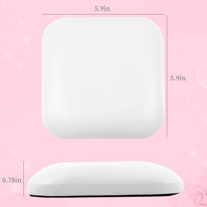 Non-slip base detail of white nail elbow cushion