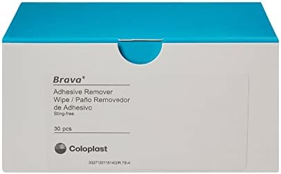 Box of 30 Coloplast Brava medical adhesive removers imported from USA