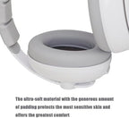 Close up of PandaEar baby ear protection cushion material