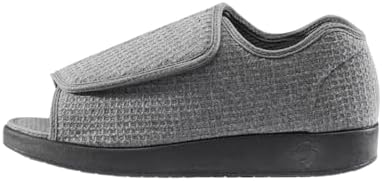 Silverts adaptive footwear extra-wide non-slip house shoes for elderly men.