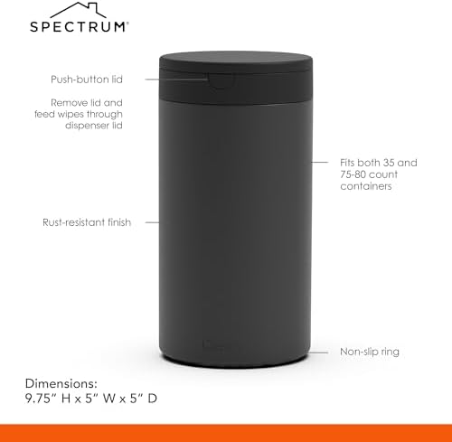 Base view of Spectrum Diversified non-slip wipe container