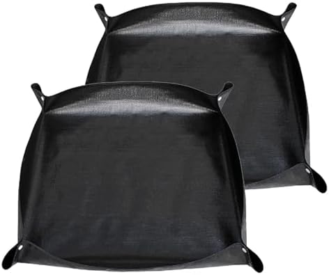 Oncpcare 2 Pack Waterproof Rabbit Playpen Mats 59x59 in (Black) - Washable Floor Protector and Cage Liner for Guinea Pig, Bunny, and Small Animal Habitat - Image 2