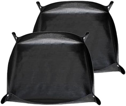 Oncpcare 2 Pack Waterproof Rabbit Playpen Mats 59x59 in (Black) - Washable Floor Protector and Cage Liner for Guinea Pig, Bunny, and Small Animal Habitat - Image 2
