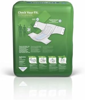 FitRight bariatric incontinence briefs showing stretchable side panels and adjustable tabs layout