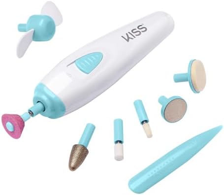 KISS electric nail file set with A/C adapter and accessories