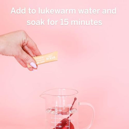 Portable Pixie Cup Dust packaging showing travel-friendly cleaning powder.