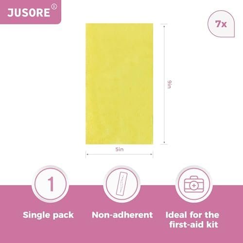Infused medical gauze strip showing fine mesh texture for atraumatic removal