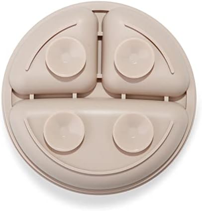 PandaEar baby feeding plate set showing non-slip suction functionality