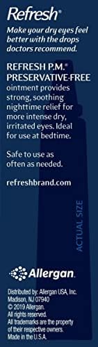 Authentic USA imported Refresh P.M. eye ointment for soothing overnight moisture.