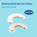 Pack of twenty pieces of non-irritating skin-friendly stoma barrier extenders for reliable daily protection
