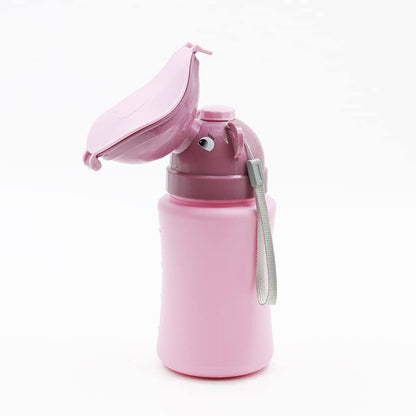 Alytimes portable emergency urinal potty for girls pink front view