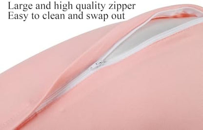 Tontukatu nursing pillow cover showing hidden zipper installation