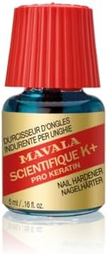 Mavala nail hardener bottle with applicator brush