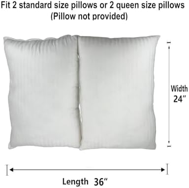 EechicSpace grey velvet dog bed protector stuffed with two standard household pillows.