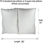 EechicSpace grey velvet dog bed protector stuffed with two standard household pillows.