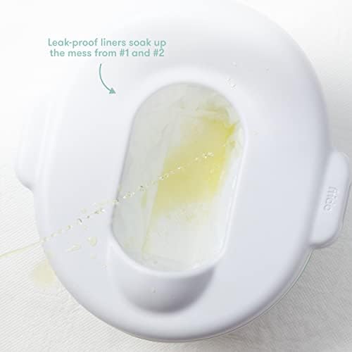 Frida Baby universal fit potty liners packed compactly for travel and on the go convenience