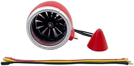 Red EPO foam electric ducted fan pod showing pre-installed motor assembly