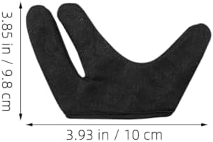 Milaget anti scald styling gloves being used with a hot curling iron barrel for heat protection.
