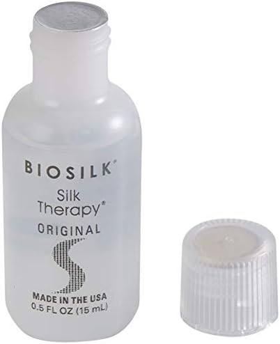 BioSilk Silk Therapy Original travel size hair protectant liquid formulation