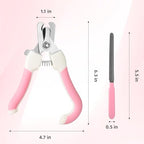 Yayaboqu pet trimmer kit with matching pink emery board file