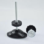 Universal baby gate extender rod components separated to show the premium steel and thread quality.