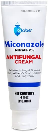 Topical miconazole nitrate cream for relieving itching burning and scaling skin