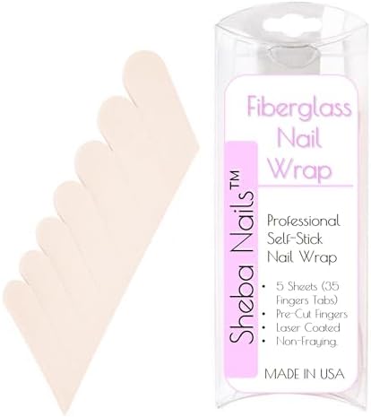 Authentic USA imported Sheba Nails fiberglass wrap sheets for nail repair