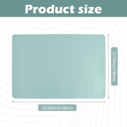 Pink and blue nail art mat folded for storage