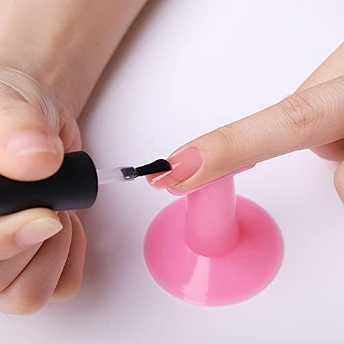 Using AKOAK plastic finger stand for professional manicure