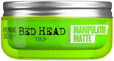TIGI Bed Head Manipulator Matte Hair Wax Paste With Strong Hold For Men,Long-Lasting Texture Hold For Hairstyling,Definition And Texture,Light And Non-Greasy Hair Setting Wax,Natural Matte Finish,57G - Image 2