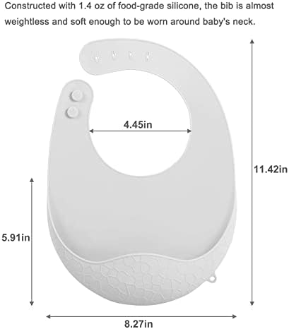 Adjustable button strap on PandaEar baby bibs