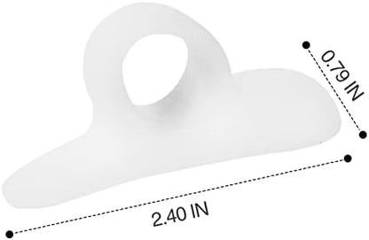 Close up of silicone toe corrector pad showing the single loop design.