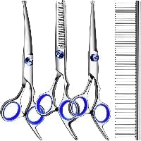 Lovinpet professional grooming shears with safety tips front view