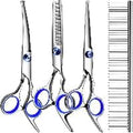 Lovinpet professional grooming shears with safety tips front view