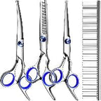 Lovinpet professional grooming shears with safety tips front view