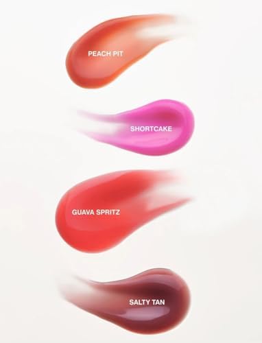 Rhode high shine dewy lip tint applicator and gloss packaging