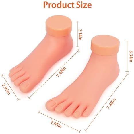 Close up of flexible silicone toes on Krofaue practice foot