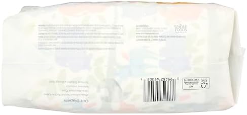 Authentic imported American baby diapers package showing the built in wetness indicator feature