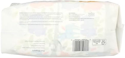 Authentic imported American baby diapers package showing the built in wetness indicator feature